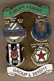 Badge Europa League 2010/11- Rapid Vienna-Besiktas-Porto-ZSKA So